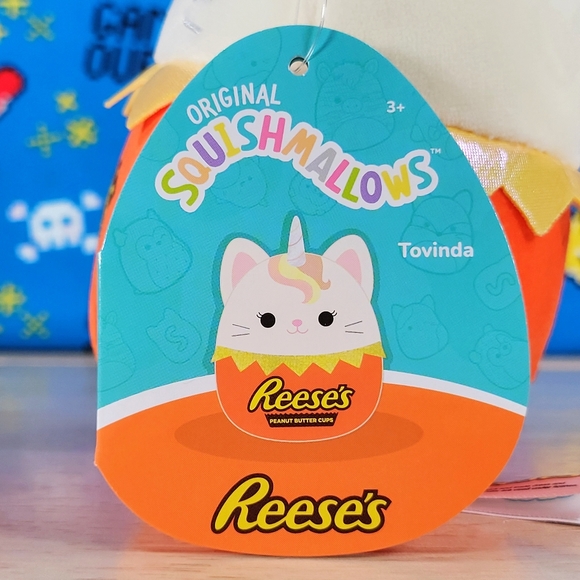 Squishmallow Tovinda the Cat 5" UltraSoft Reese's Peanut Butter Cup Plush NWT - Picture 9 of 11